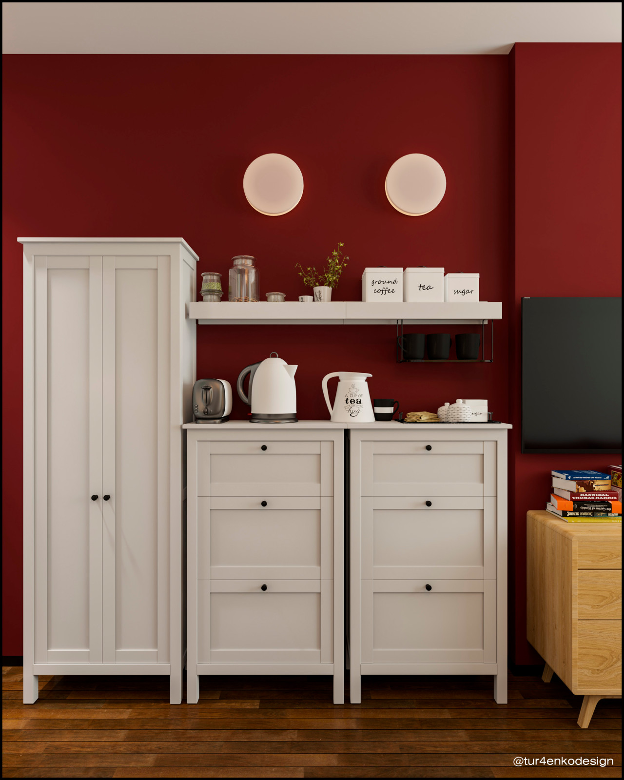 Дизайн маленькой квартиры студии 21 м2 в ЖК "Символ"