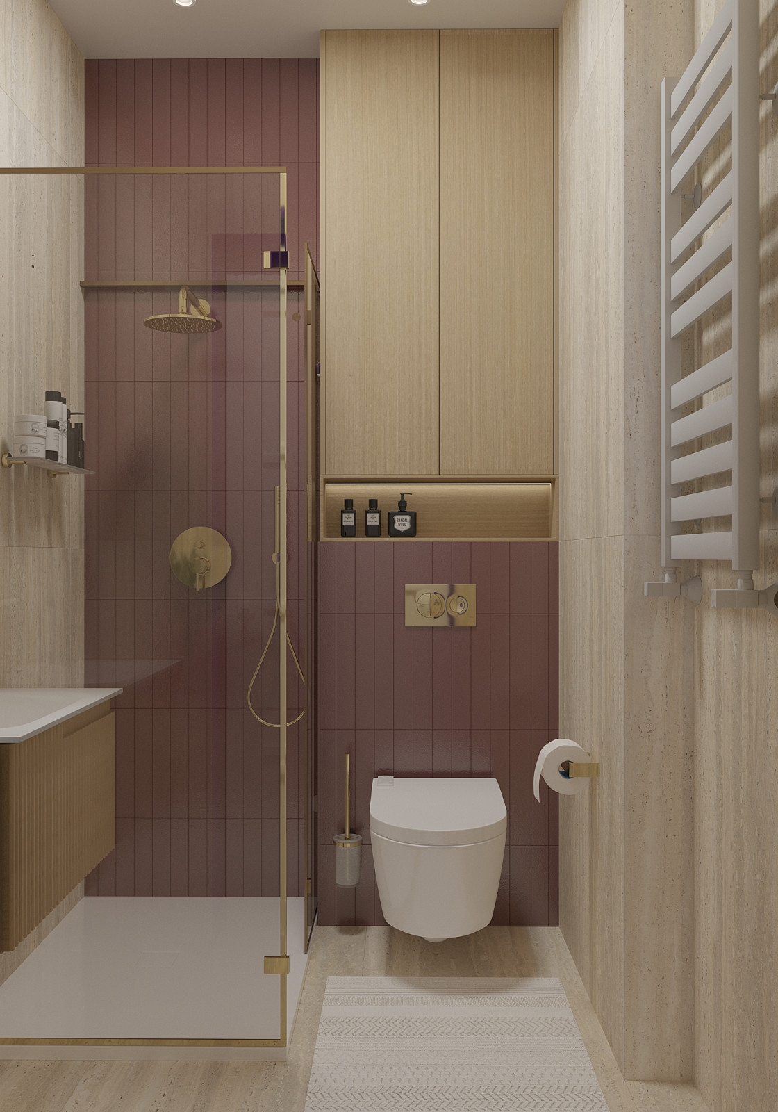 Санузлы и постирочная.