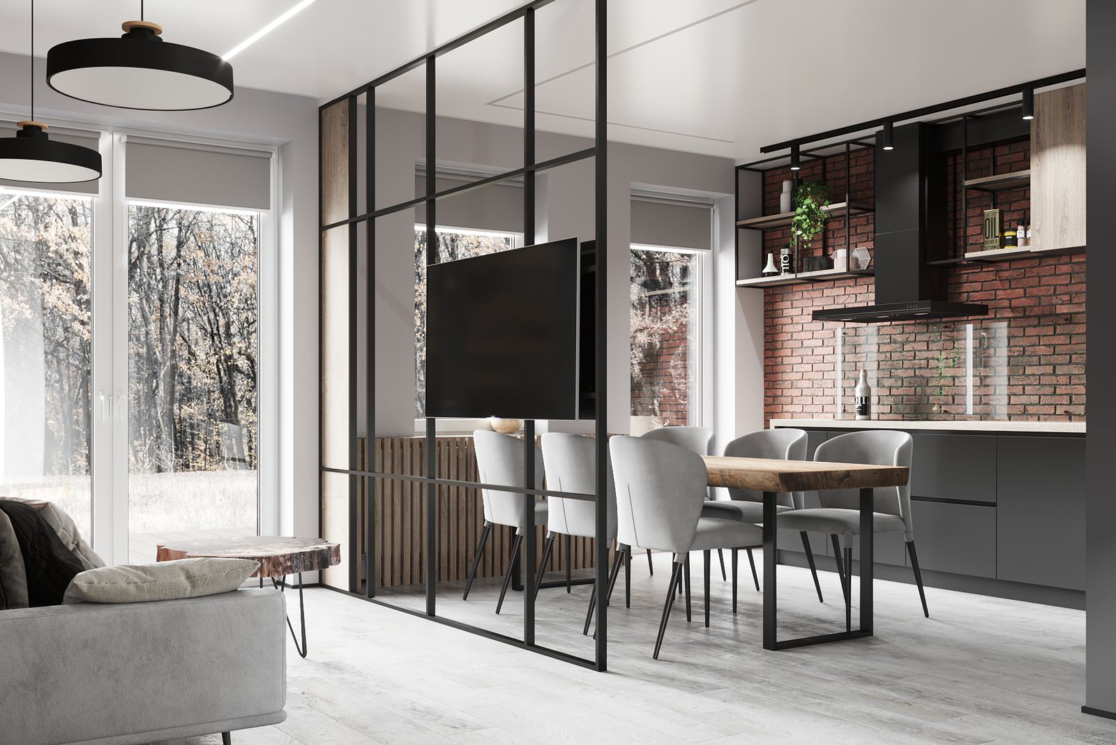 Дизайн квартиры в стиле лофт