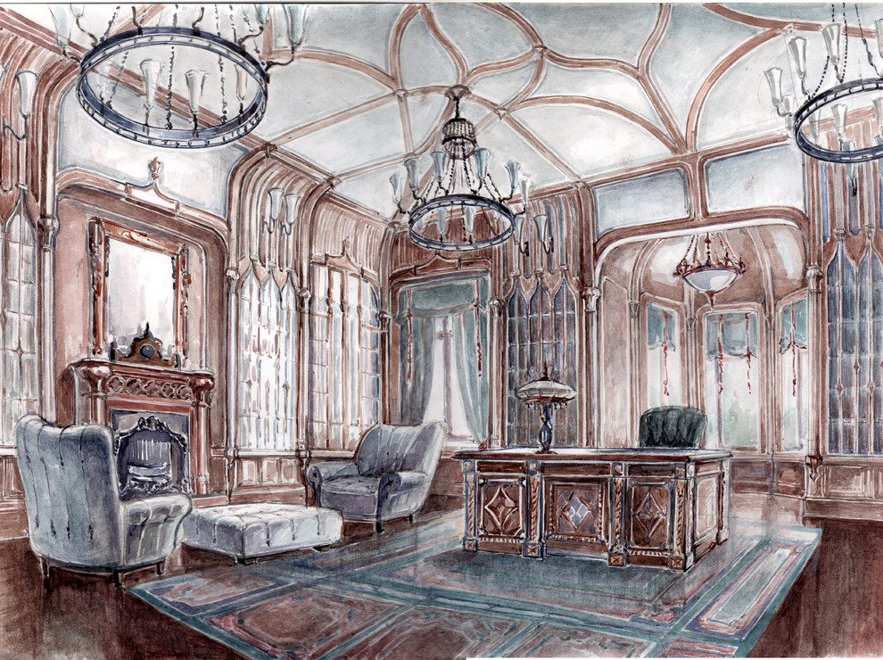 Обложка проекта: Ручная интерьерная графика