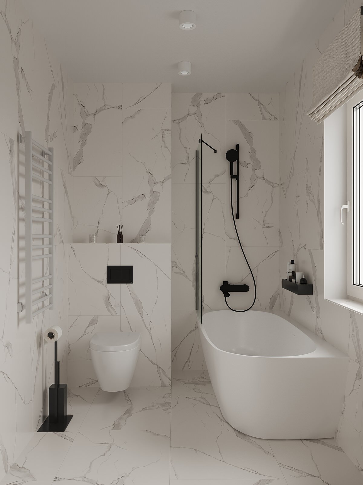 №4 Проект ванной комнаты в доме