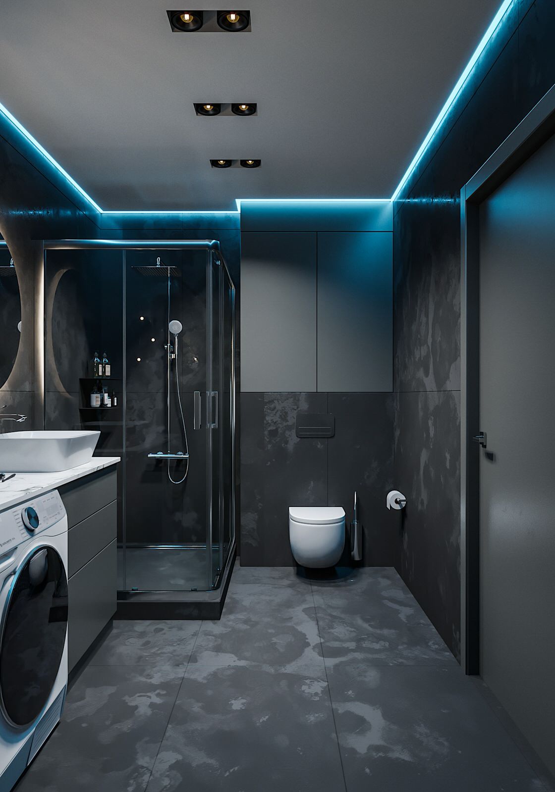 Минимализм в темно-серых тонах!