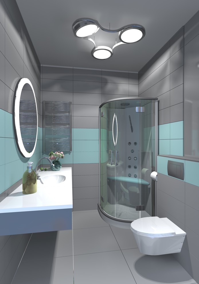 Санузел 1 (душ-кабина)