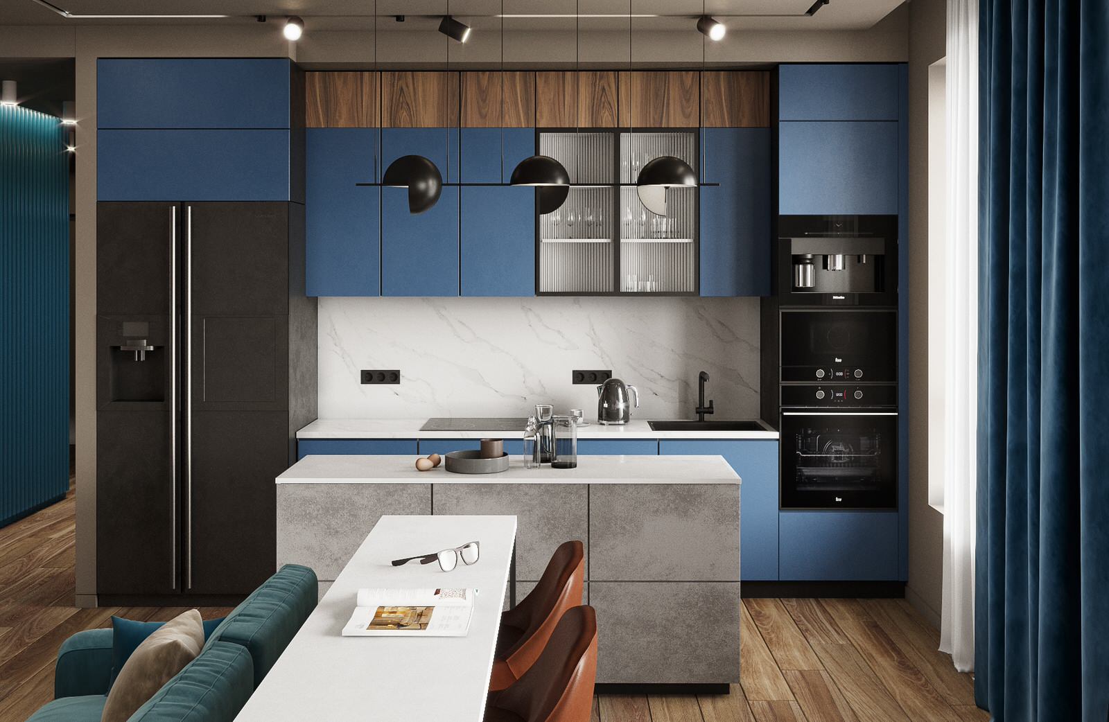 Оттенки синего и не только