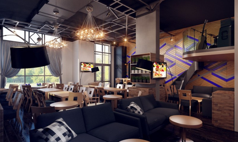 Дизайн интерьера ресторана на Печерске