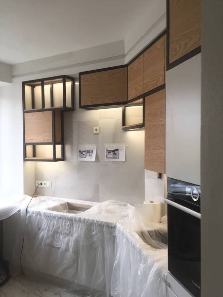 Кухня железо и дуб (LOFT)