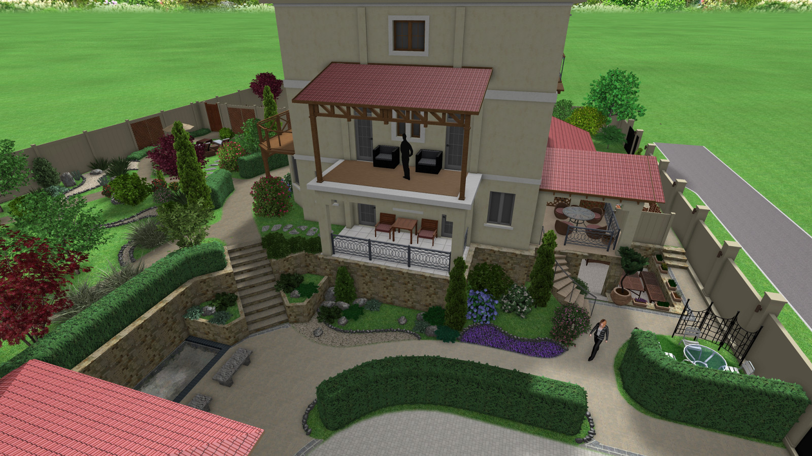 Приусадебная территория минигостинницы