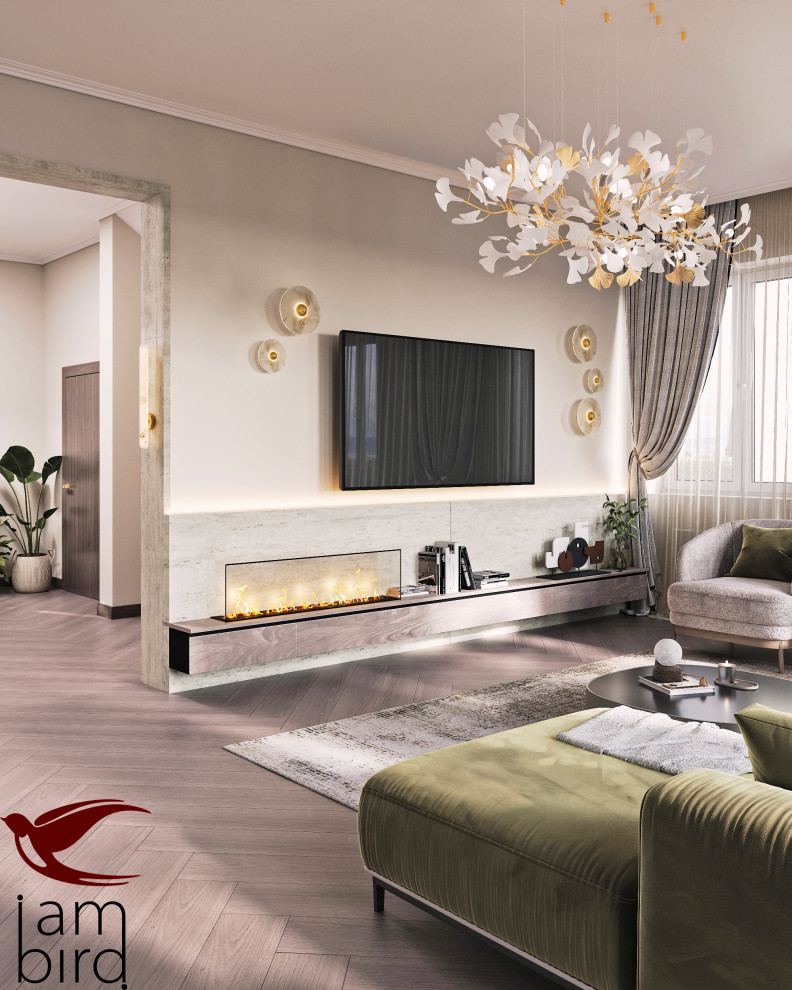 Современная классика с нотками ар-деко в КП "Гайд Парк"