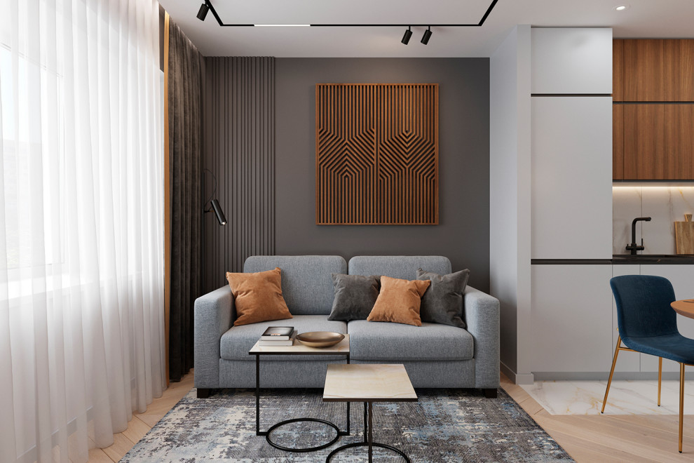 Дизайн интерьера однокомнатной квартиры площадью 40 кв. м.