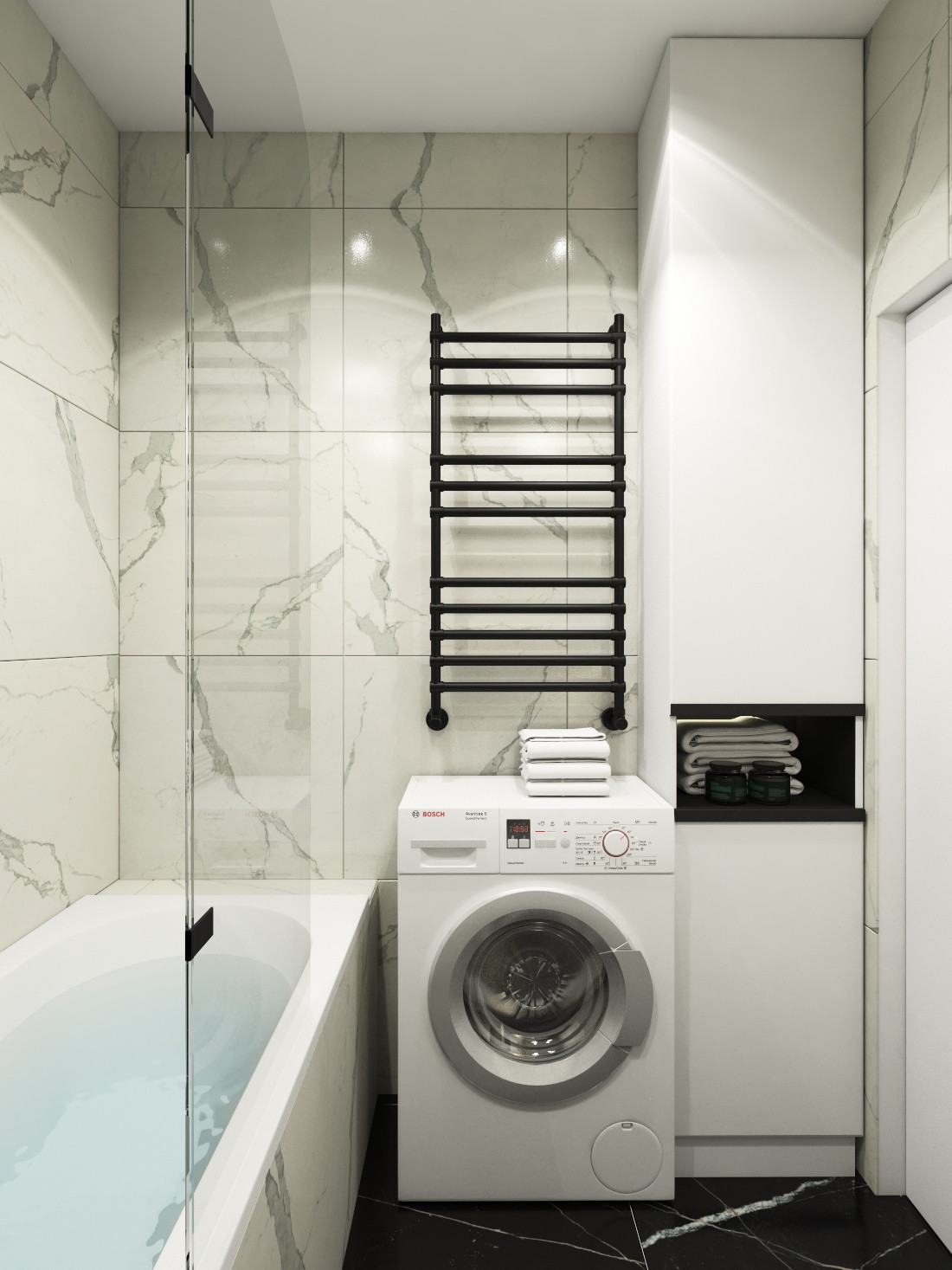 Квартира в Питере с черными акцентами