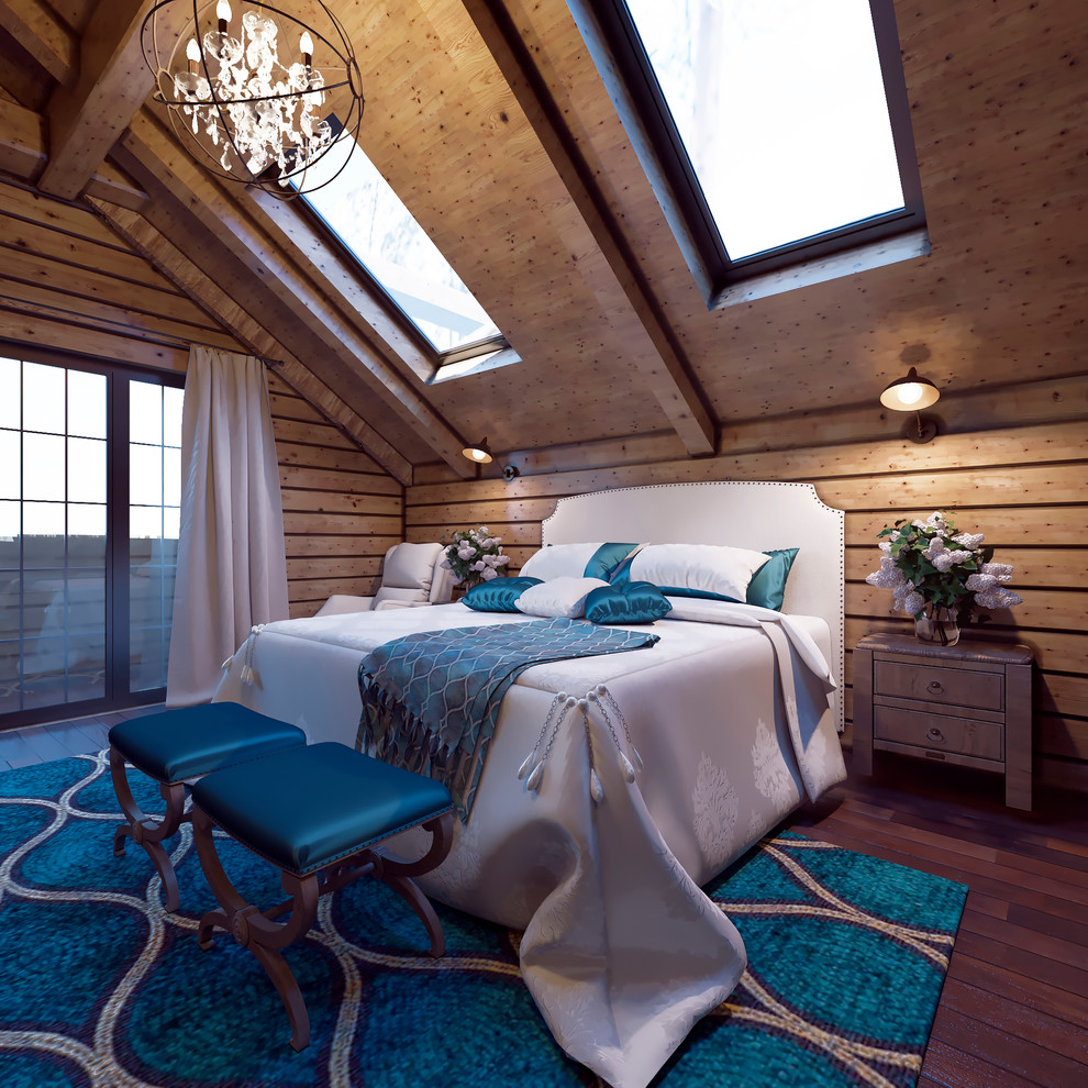 Интерьер загородного дома из бруса