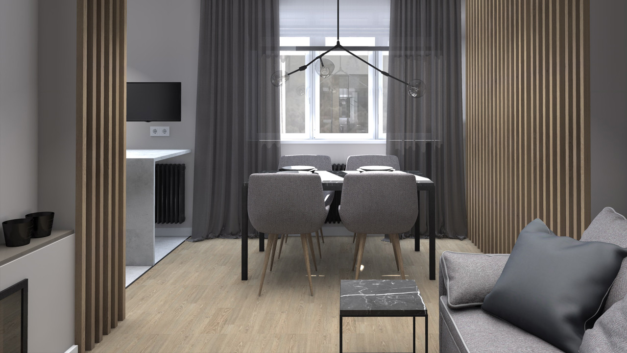 Проект квартиры в ЖК "Весенний" 98 кв м