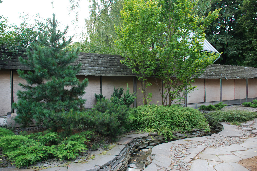 Стильный сад в КП "Поселок Художников"