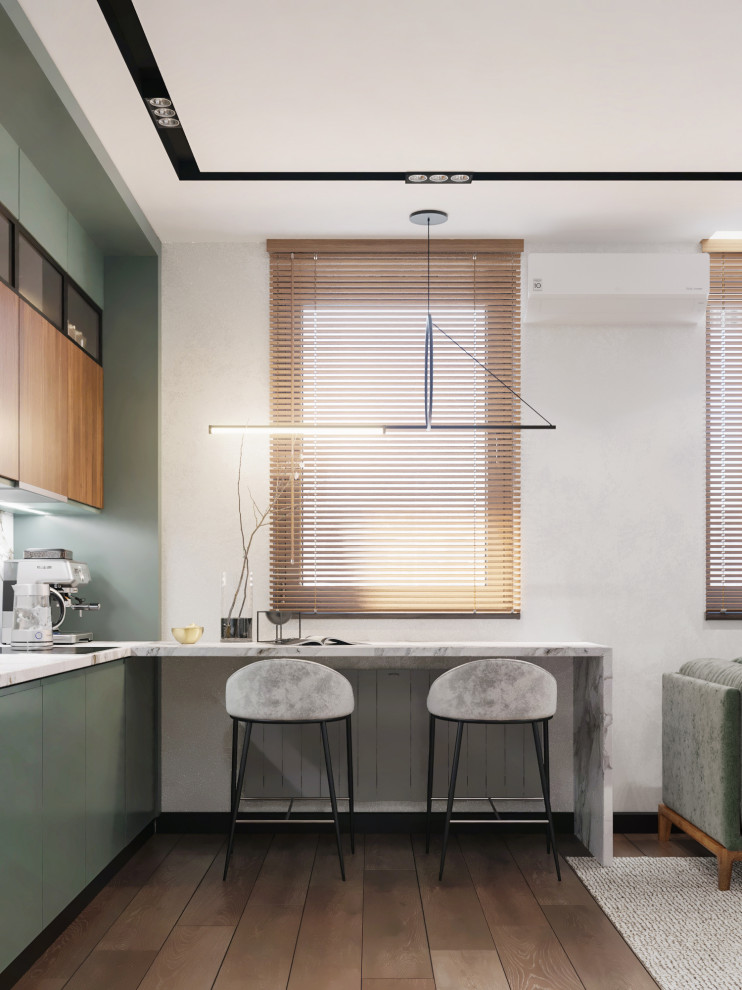 Дизайн проект квартиры 56 м2, Skyline, Казань, 2021г.