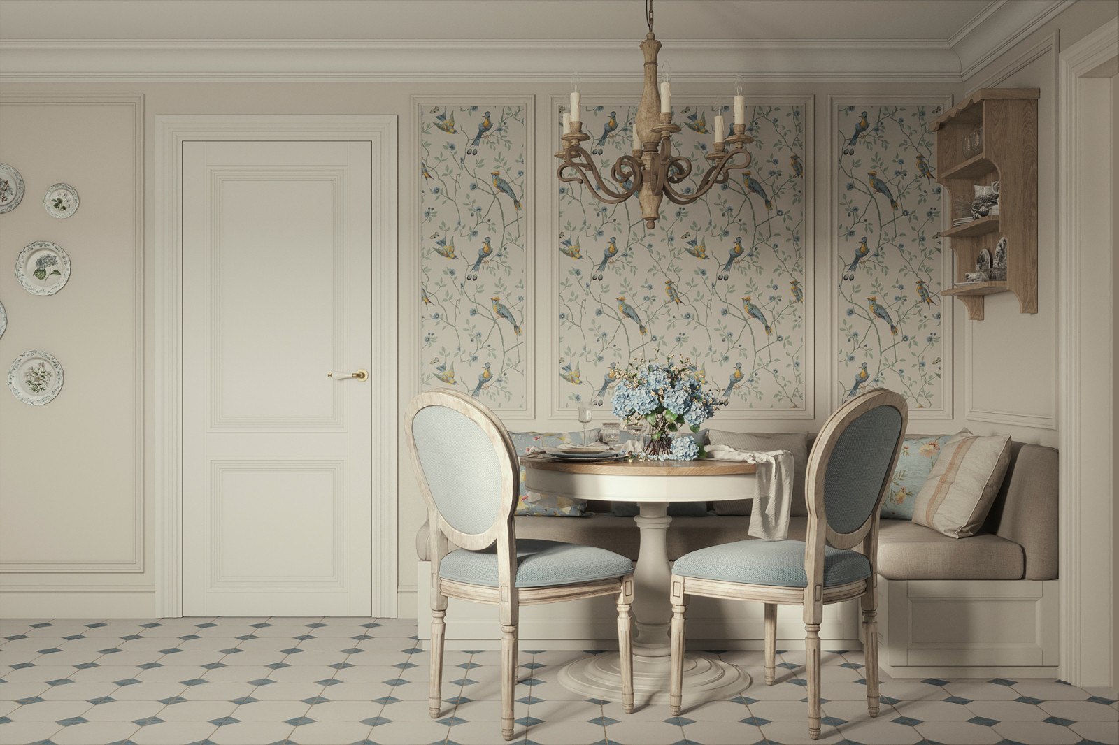 Дом в стиле прованс г. Бирюч (80 кв.м.)