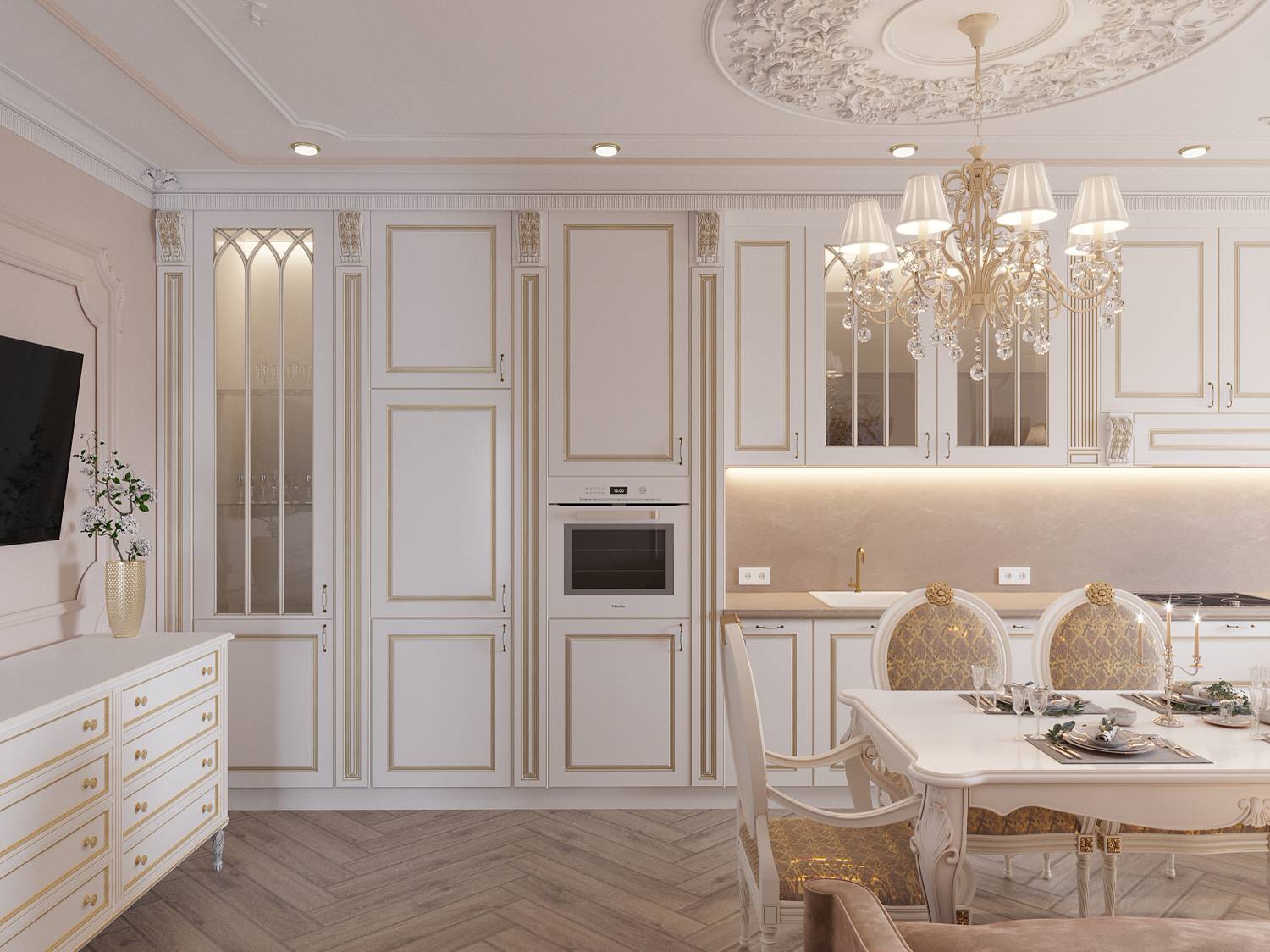 Классический интерьер 90 м2