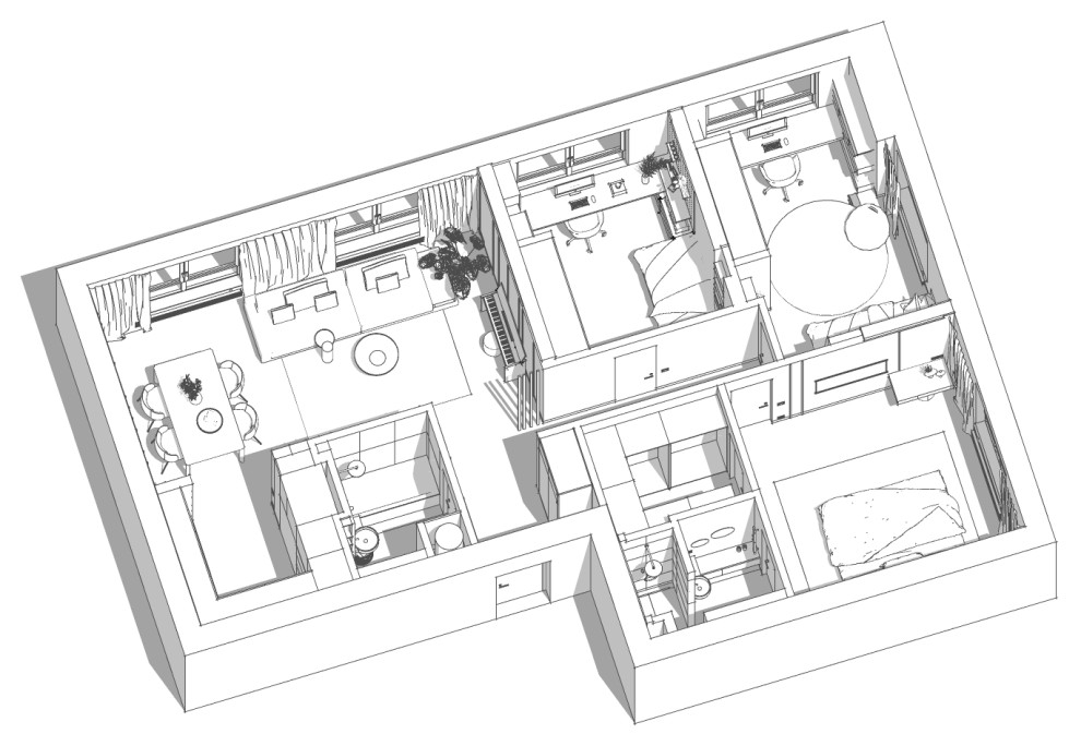Квартира 91 кв.м. ЖК "Лефортово Парк"