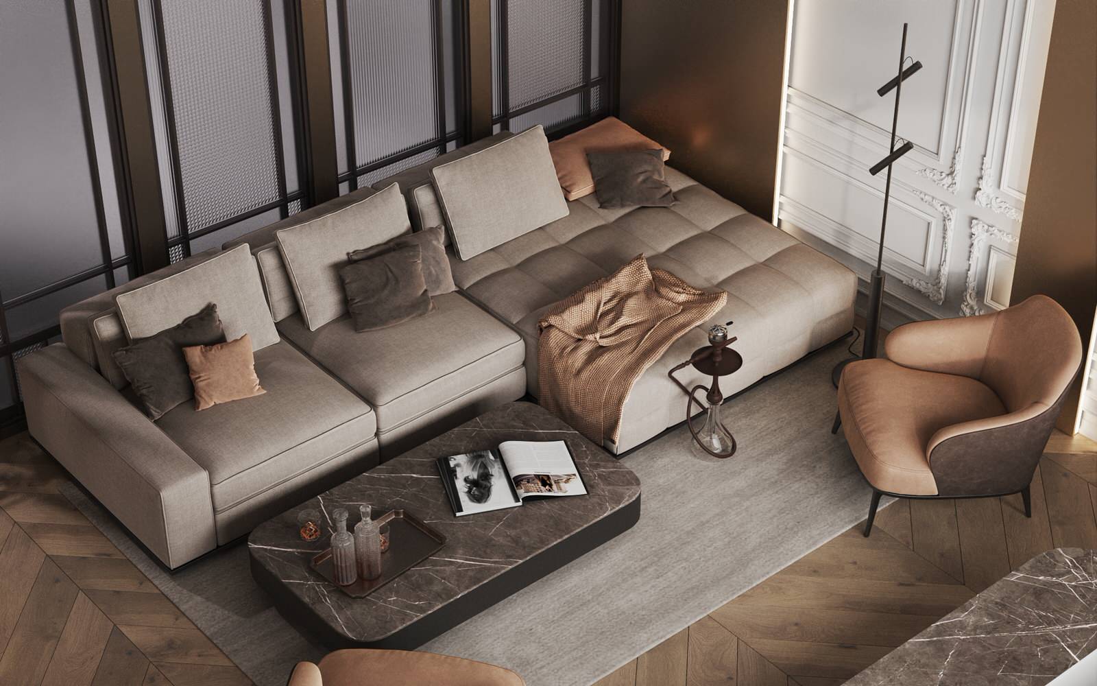 Гостиная с домашним кинотеатром