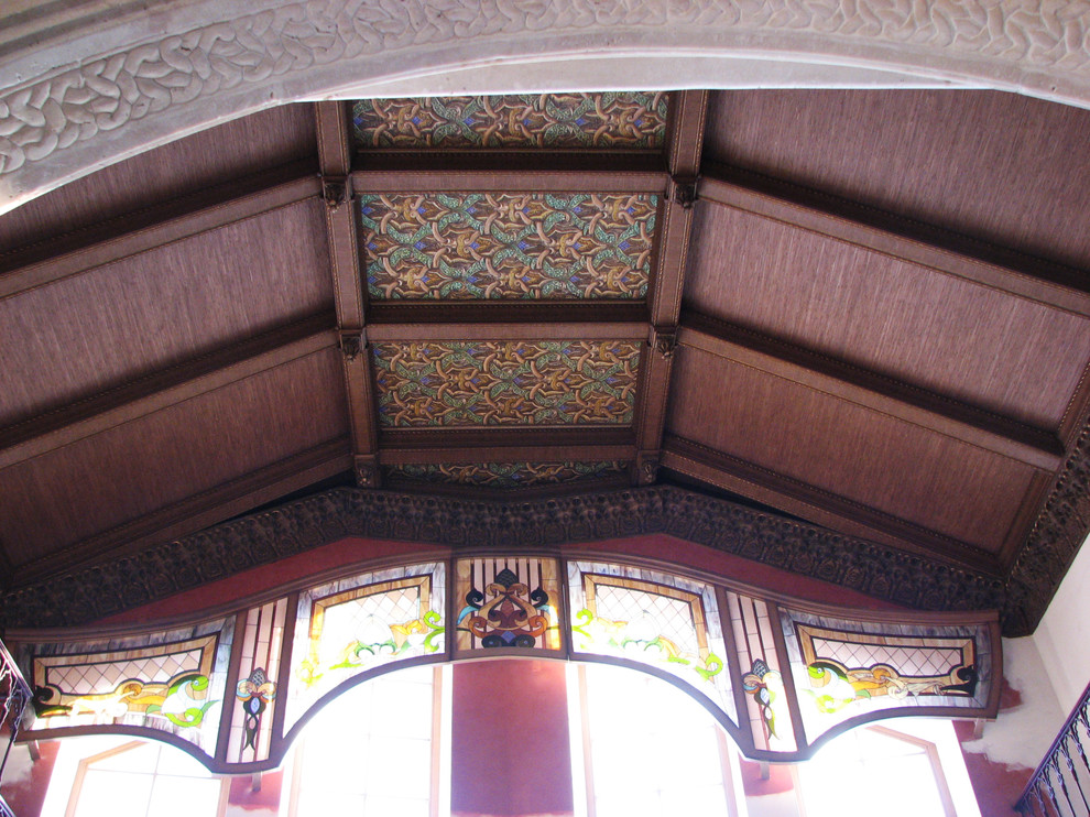 Роспись кессонов в гостиной