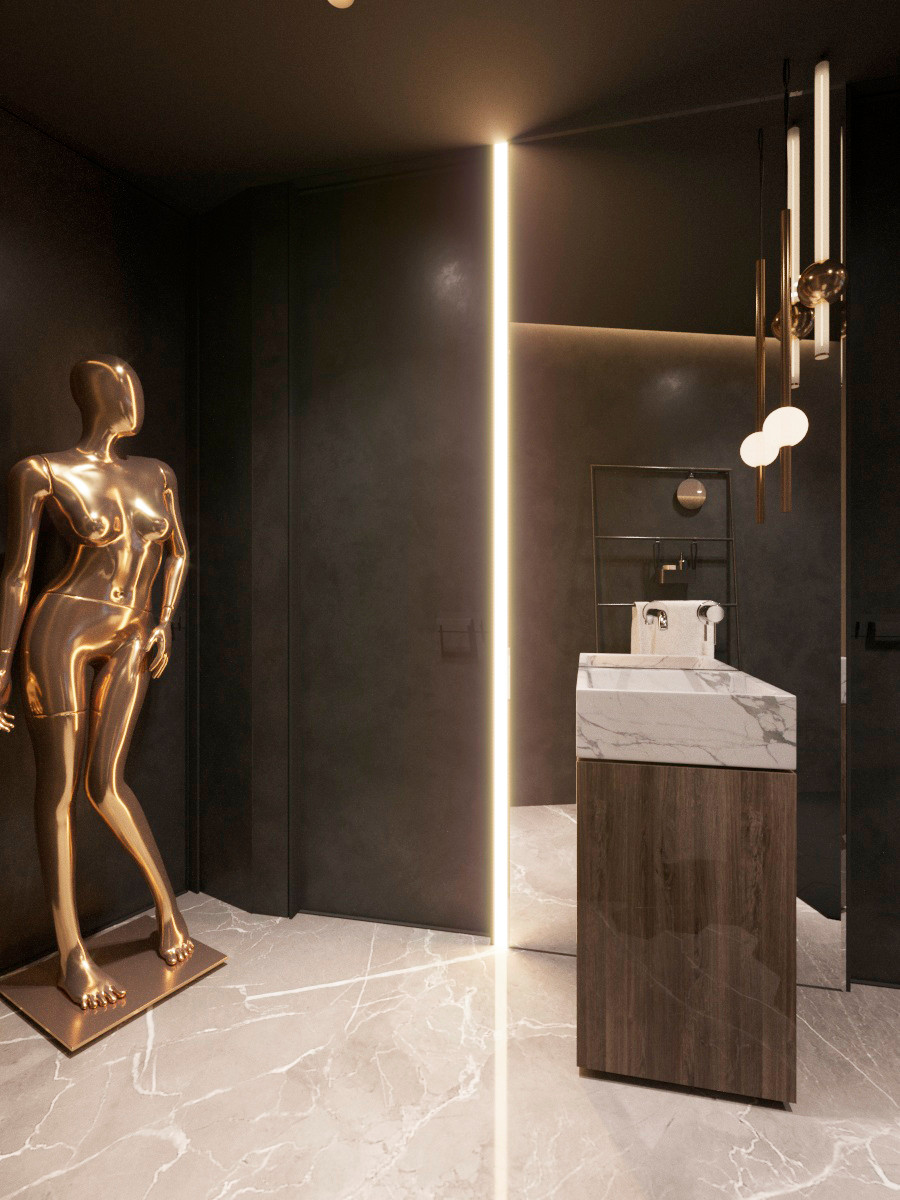 Moscow city. Federation Tower. Sexy room.