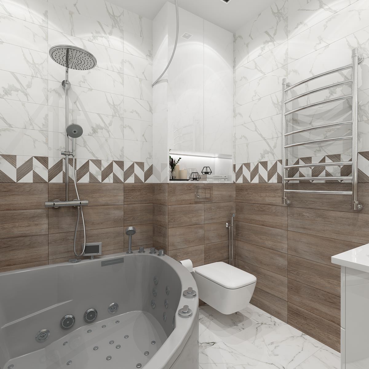 Дизайн-проект квартиры в районе Серебрянный берег г.Омск