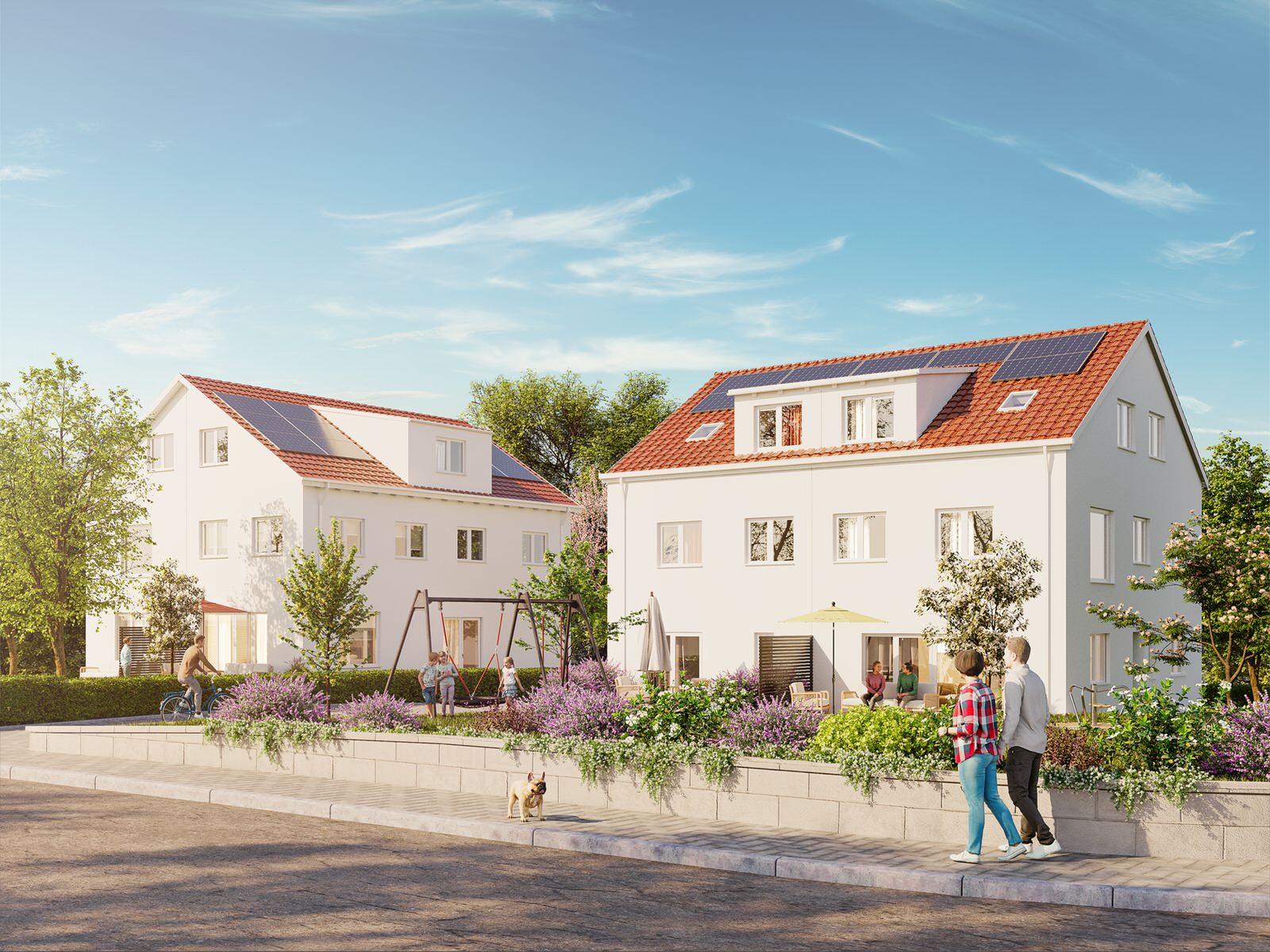 Neubau von zwei Wohnhäusern