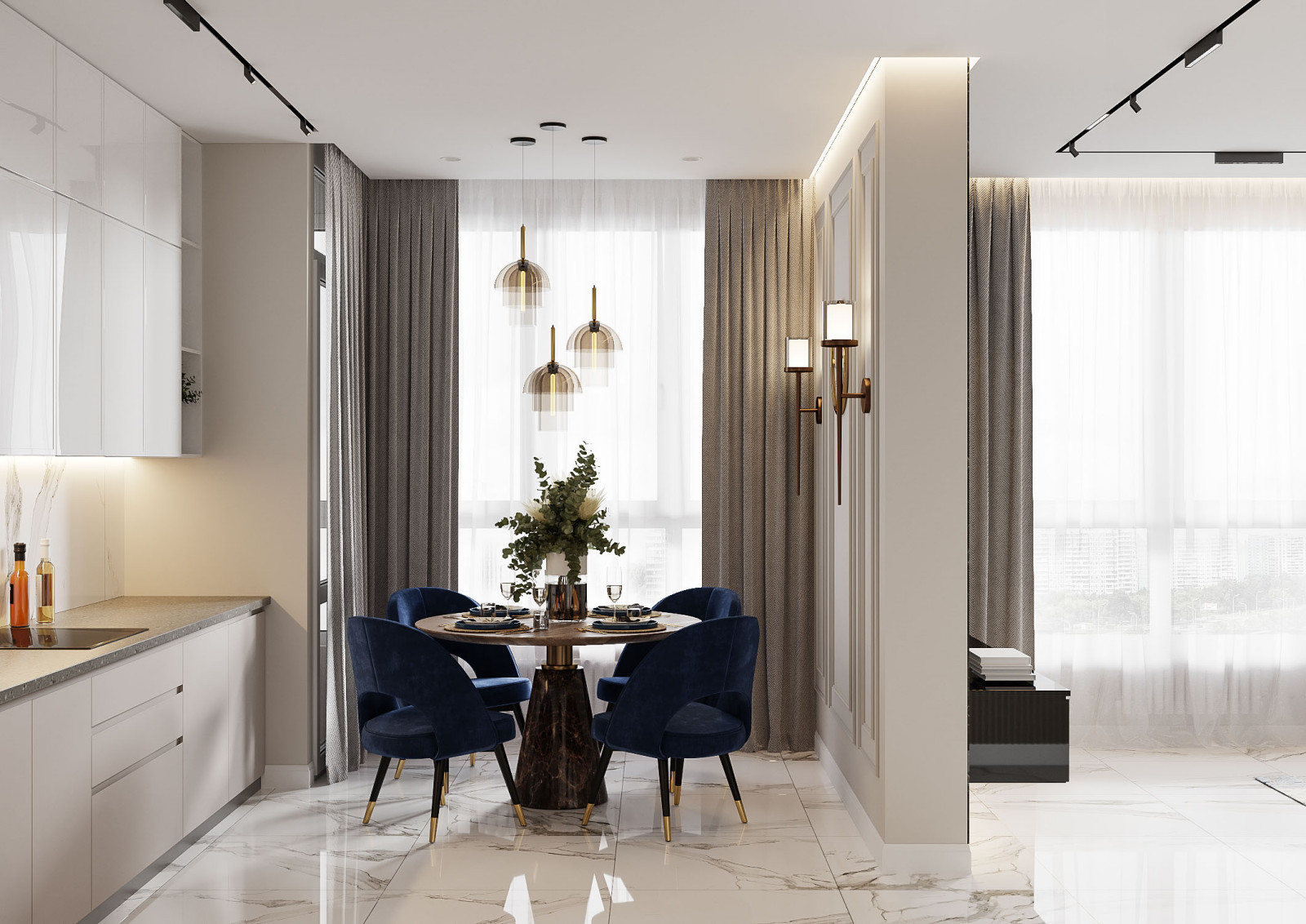 Проект квартиры "Классика и современность"