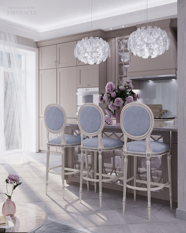 Проект кухни-гостиной 40 м. кв.