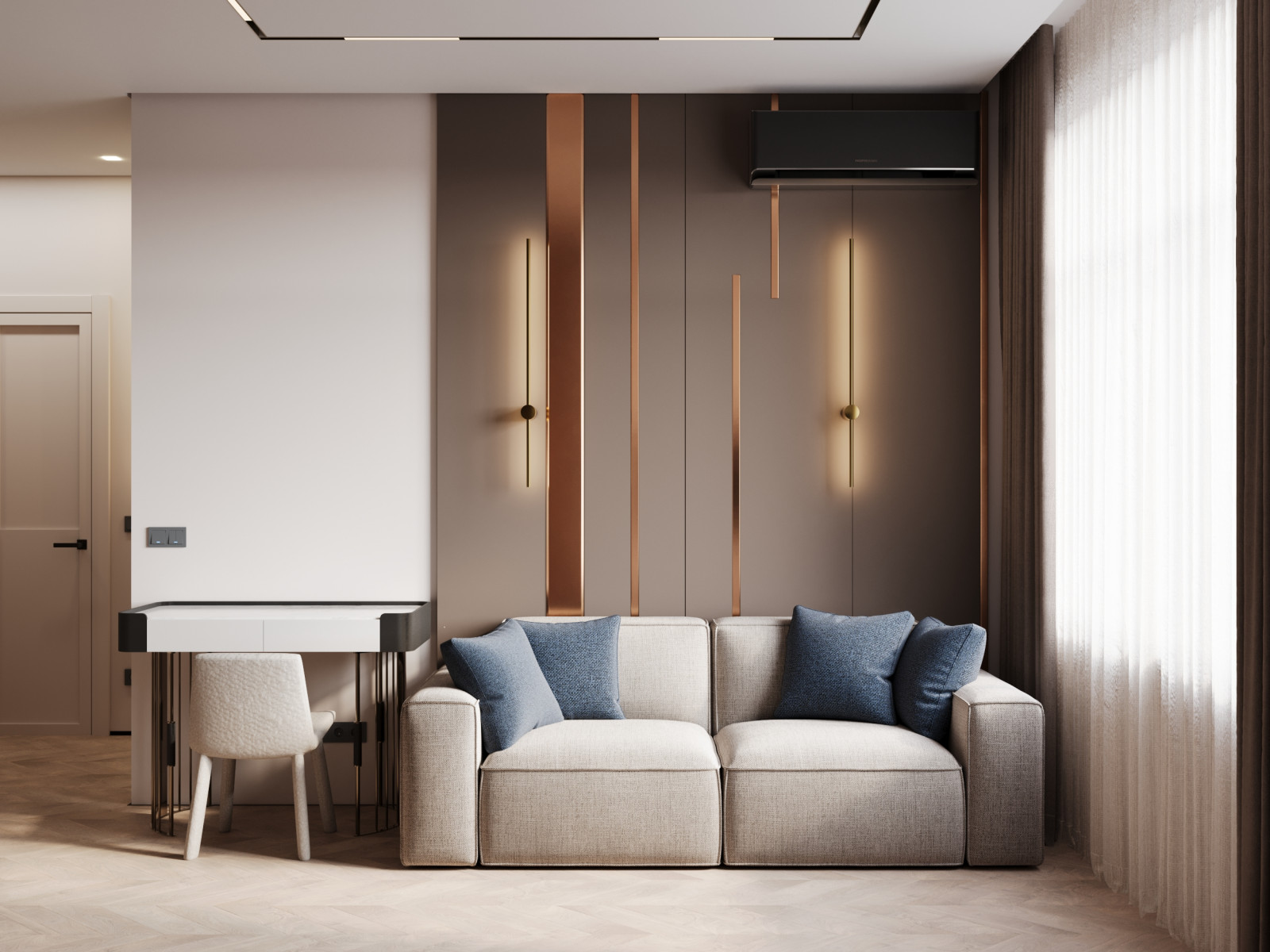 Дизайн интерьера небольшой квартиры для супружеской пары