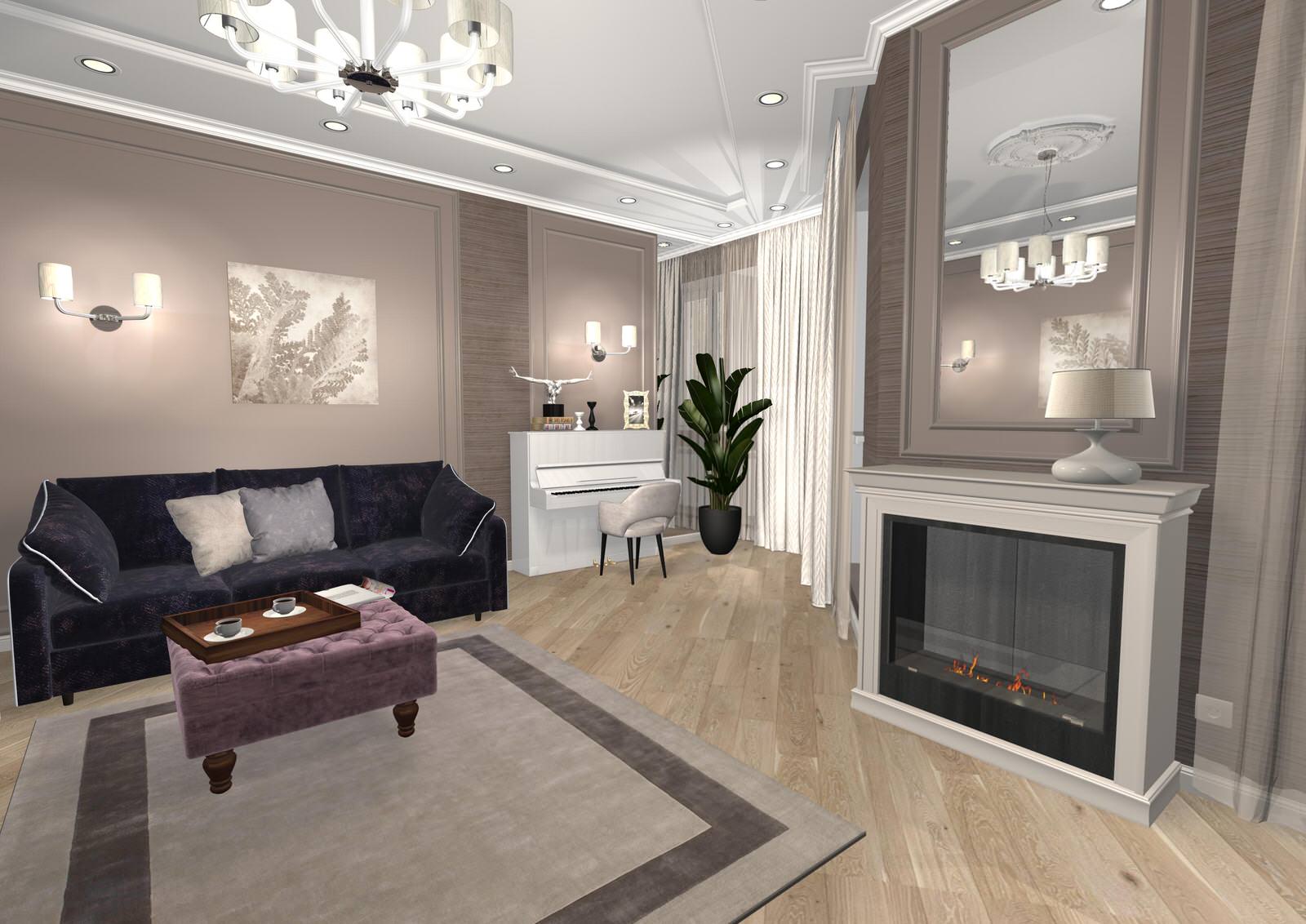 Обложка проекта: Гостиная "какао со сливками" (виз)