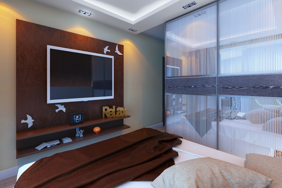 Строгий интерьер в холодных оттенках