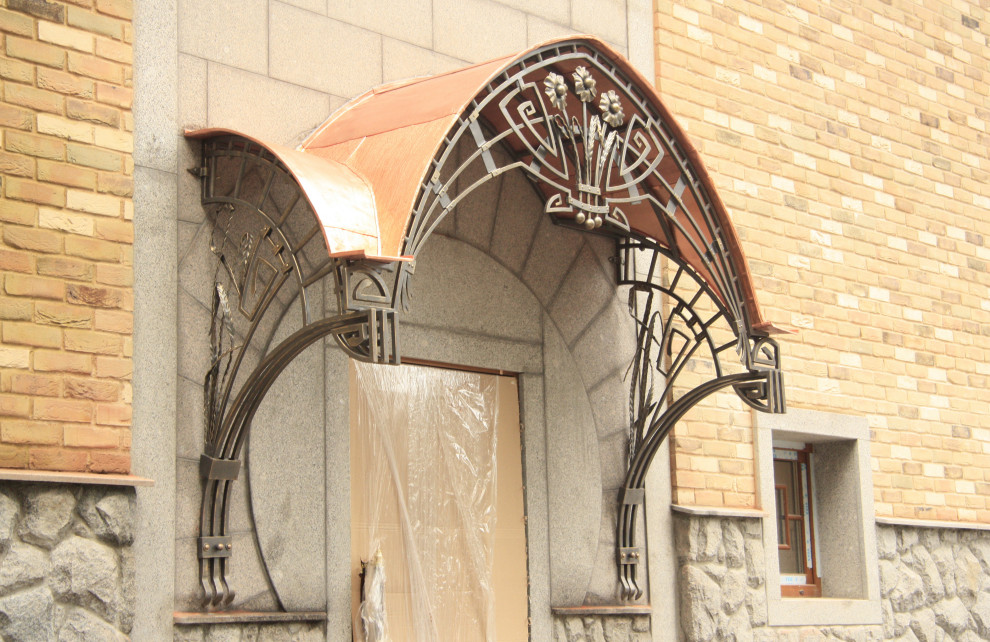 Кованые козырьки, навесы