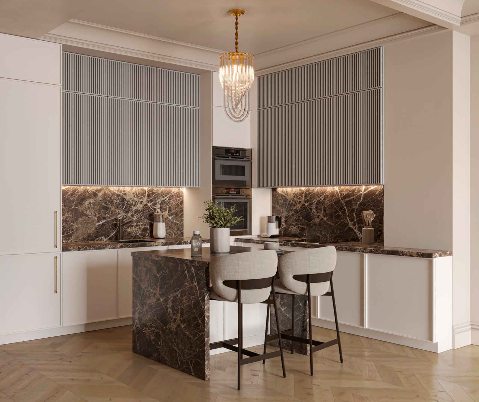 Кухня-гостиная Нео-классика