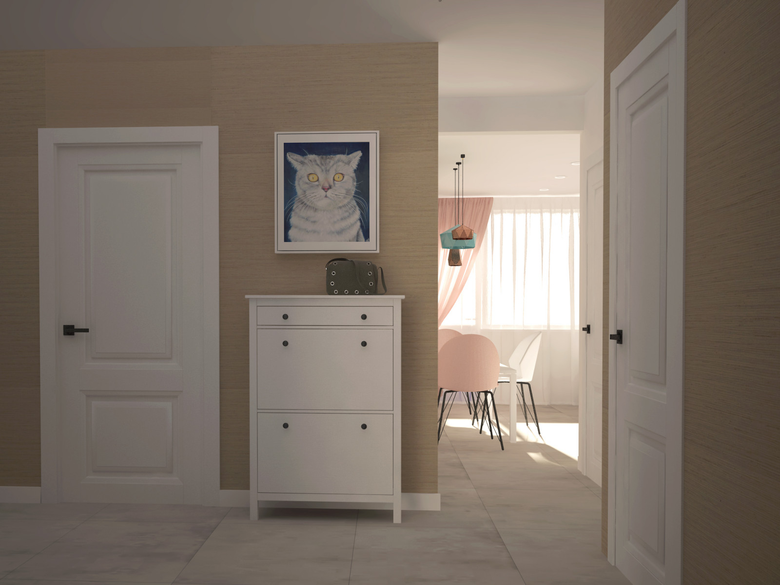 Двух комнатная квартира для девушки