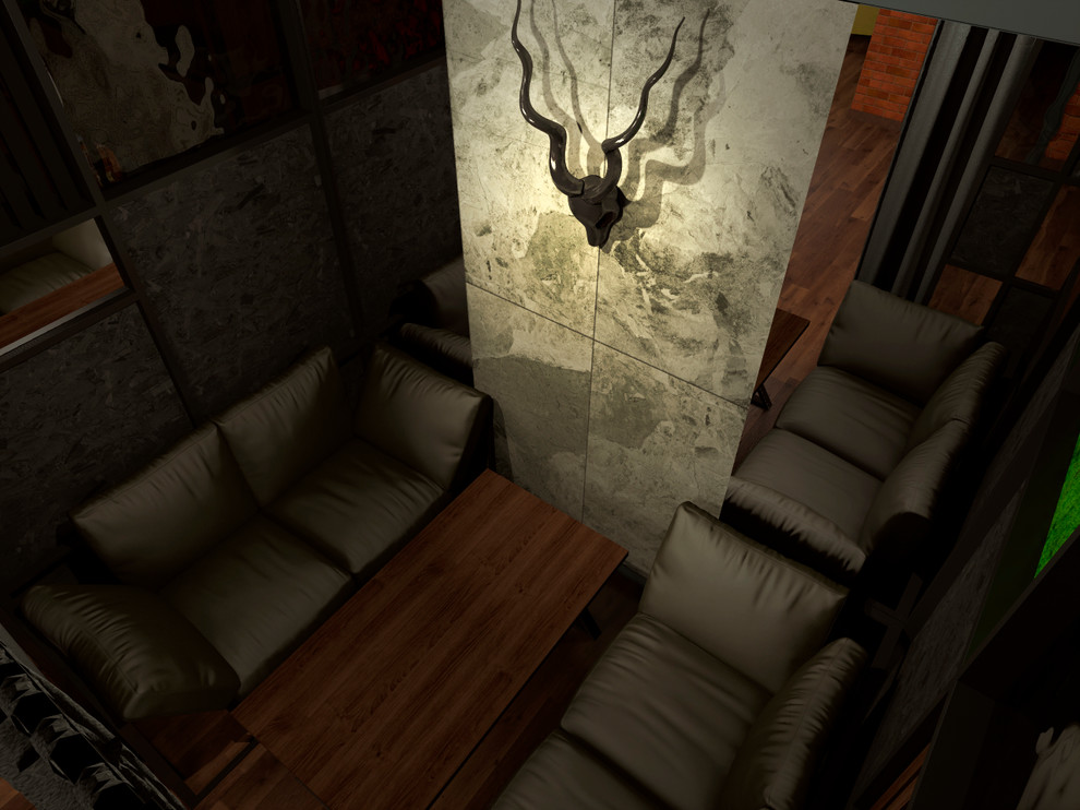 Дизайн интерьера Кальянного Бара "Чаплин"