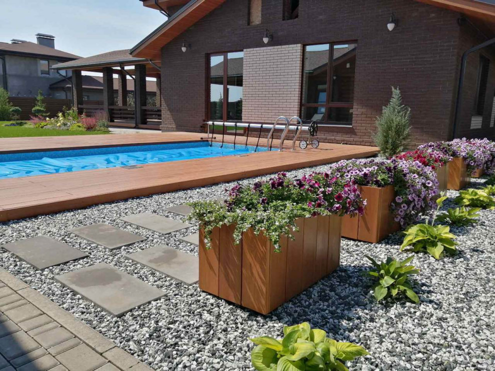 Ландшафтный дизайн участка в КП Сосновый бор