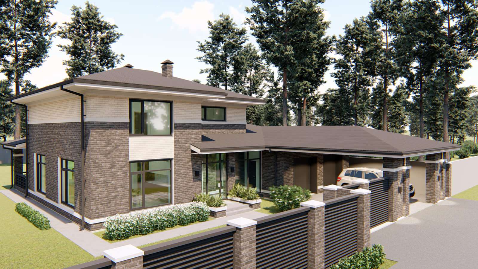 Проект коттеджа в г. Новосибирск
