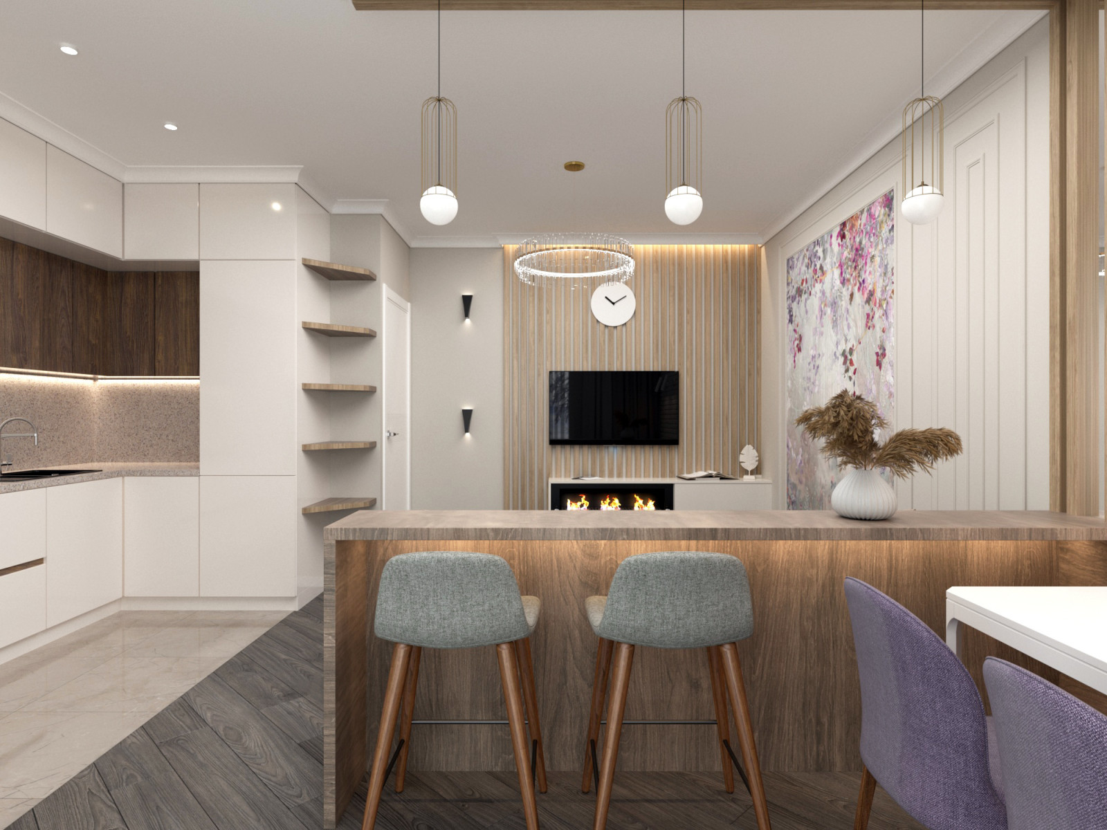 Кухня-гостиная (пос.Северный)