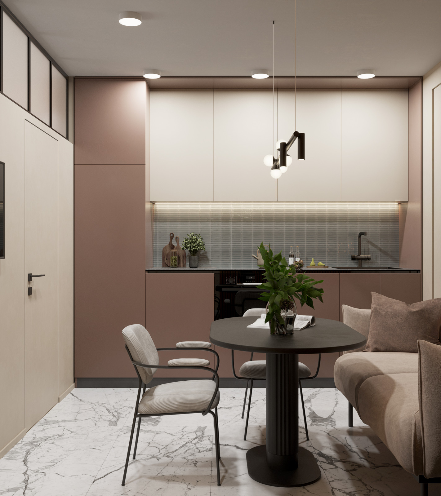 Мини двушка 43 м кв. со спальней на балконе