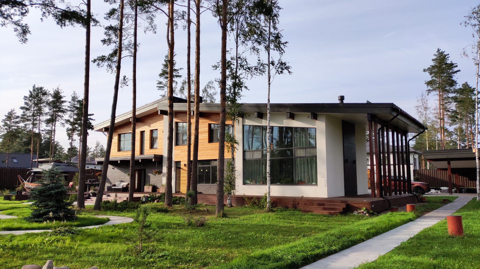 МИНИМАЛИЗМ СО СКАТНОЙ КРОВЛЕЙ