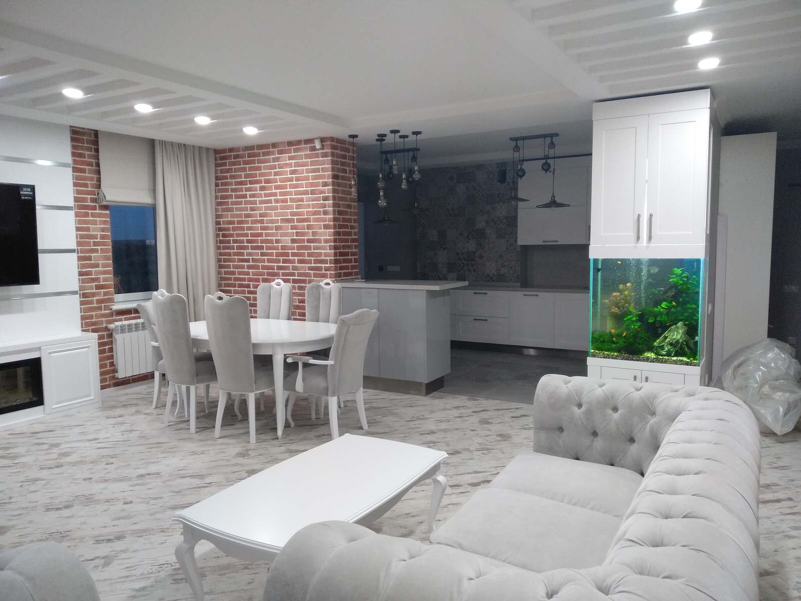 Текстильное оформление 3-х  квартиры