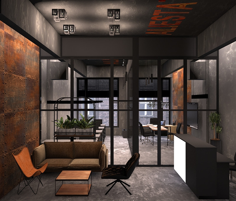 Дизайн интерьера для офиса Агентства в БЦ Суперметалл