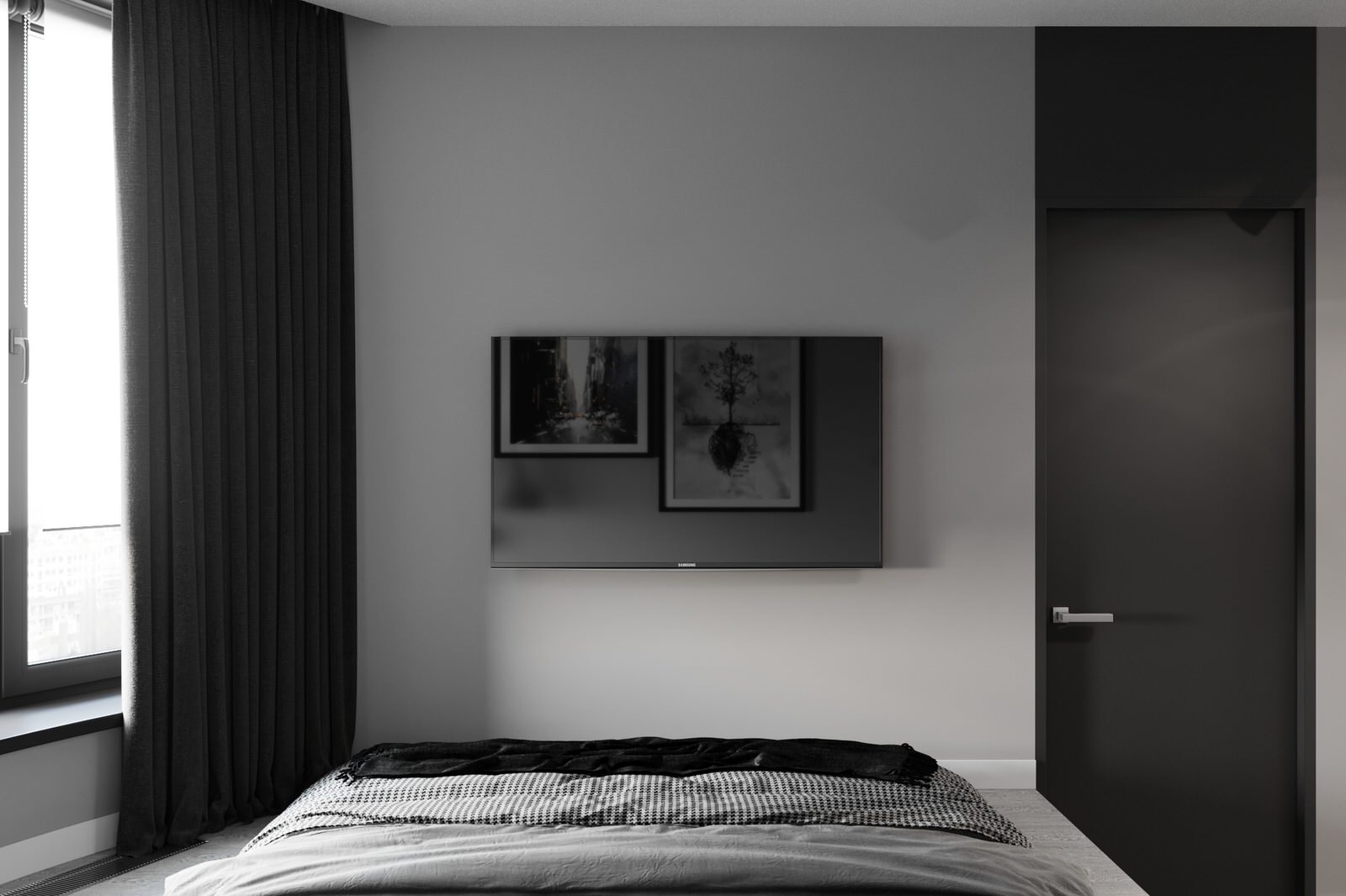 Квартира для холостяка с одной спальней и кухней-гостиной