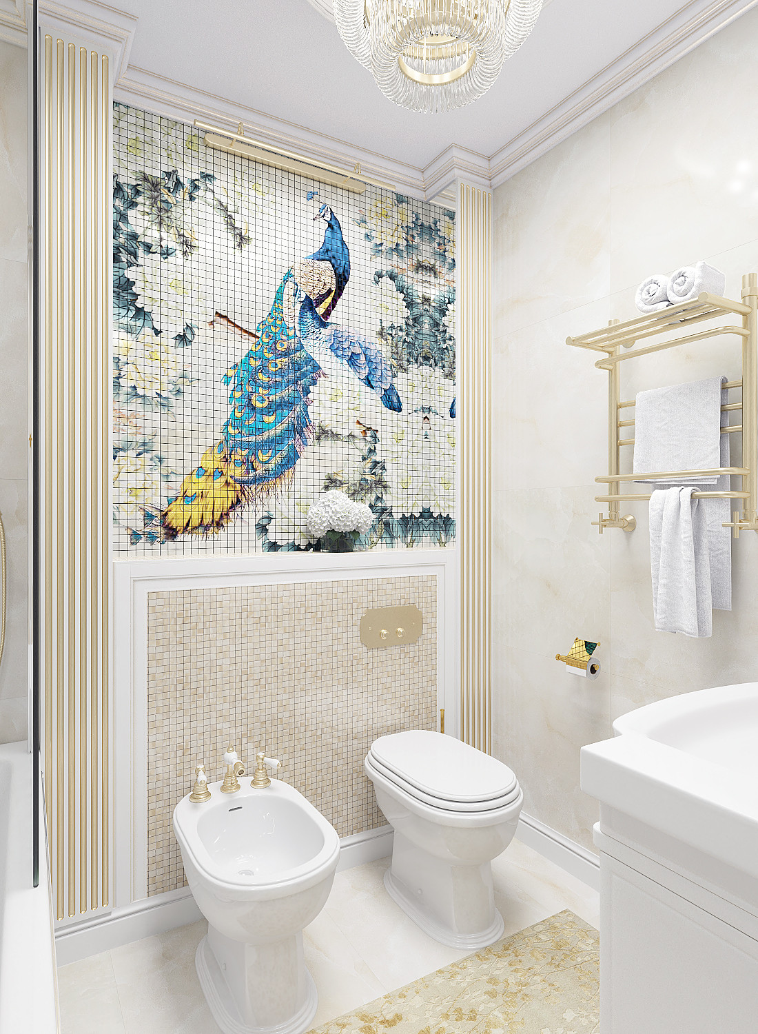 Ванная в классическом стиле