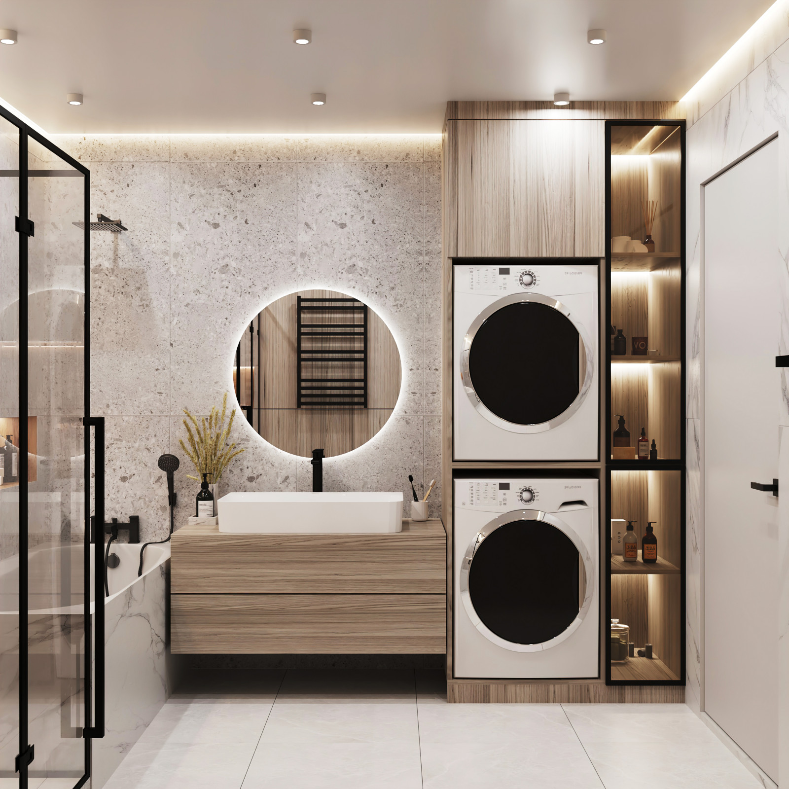 Современная классика в проекте в ЖК Береговой