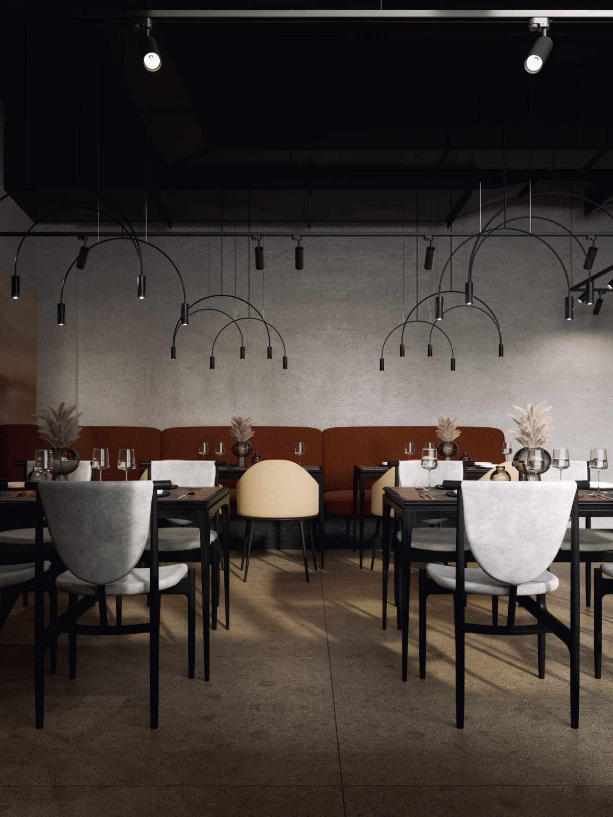 Дизайн-проект ресторана в современном стиле