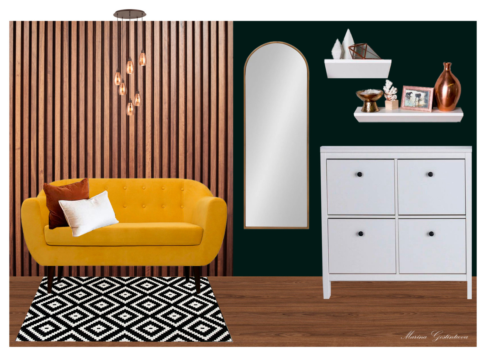 Коллажи интерьеров