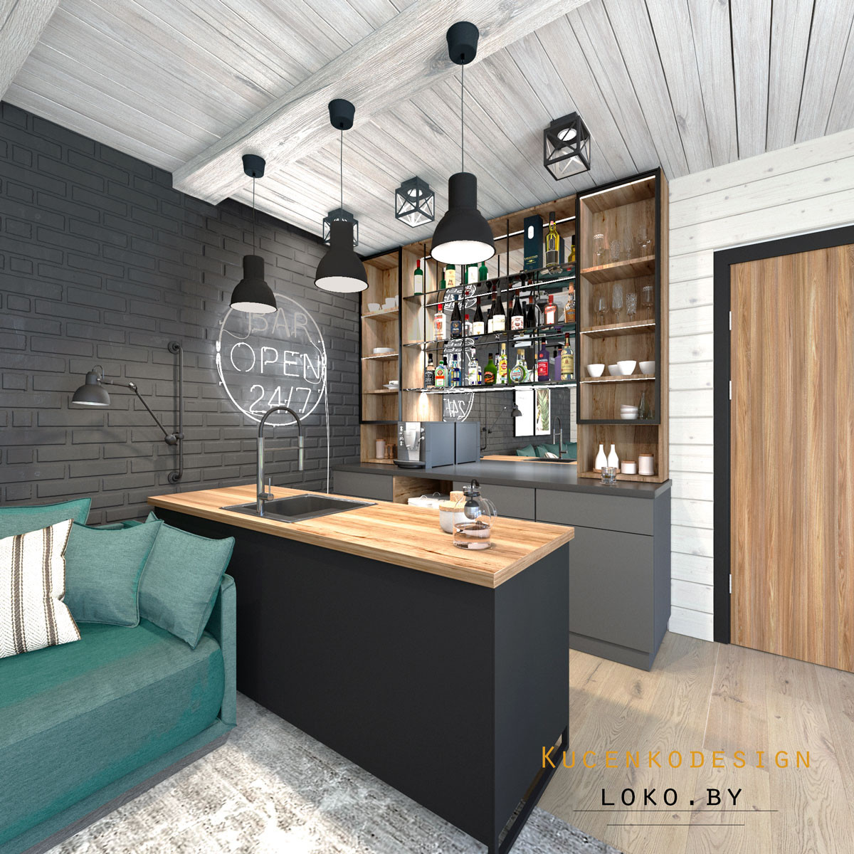 Обложка проекта: Дизайн интерьера бани