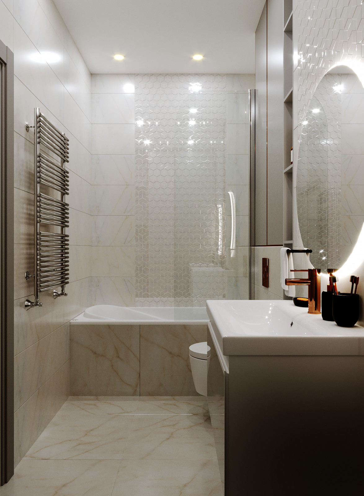 Обложка проекта: Квартира в центре города для семьи из 4ех человек