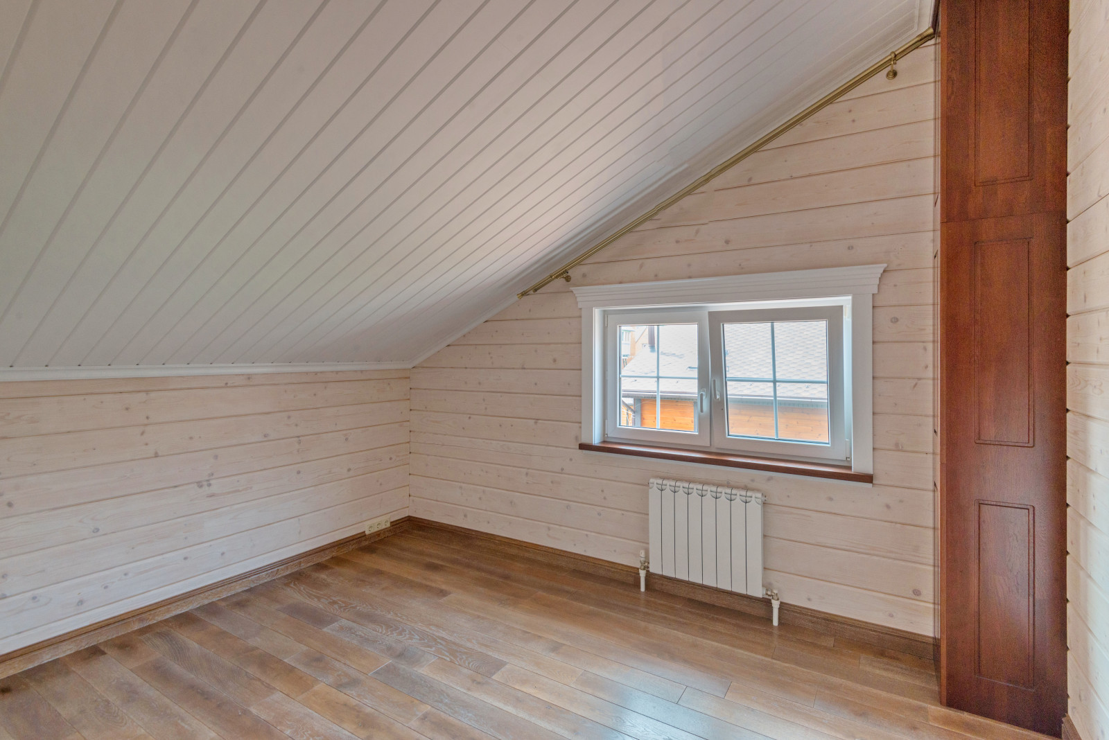 Дом из клееного бруса по индивидуальному проекту в д.Жабкино